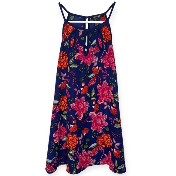 PaperMoon Anthropologie Floral Halter Flowy Tank Top Blouse - Picture 1 of 6